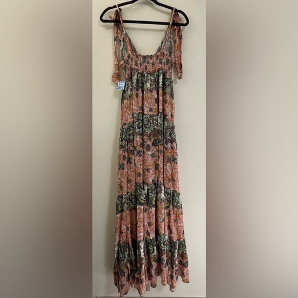 NWT Free People Intimately Let’s Smock About It Boho Maxi Dress - L - Picture 8 of 16